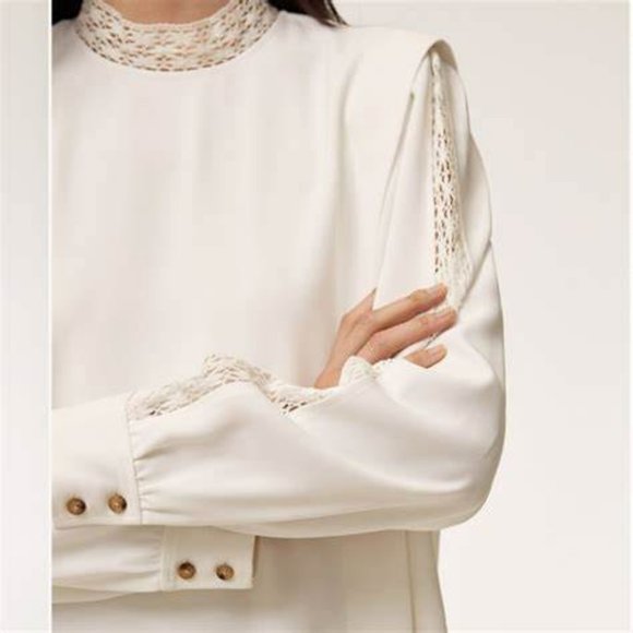 Aritzia Wilfred Raylen Dress size S oak - Picture 14 of 16